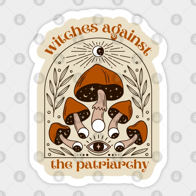 Witches Against the Patriarchy Sticker by Banana Latte Designs